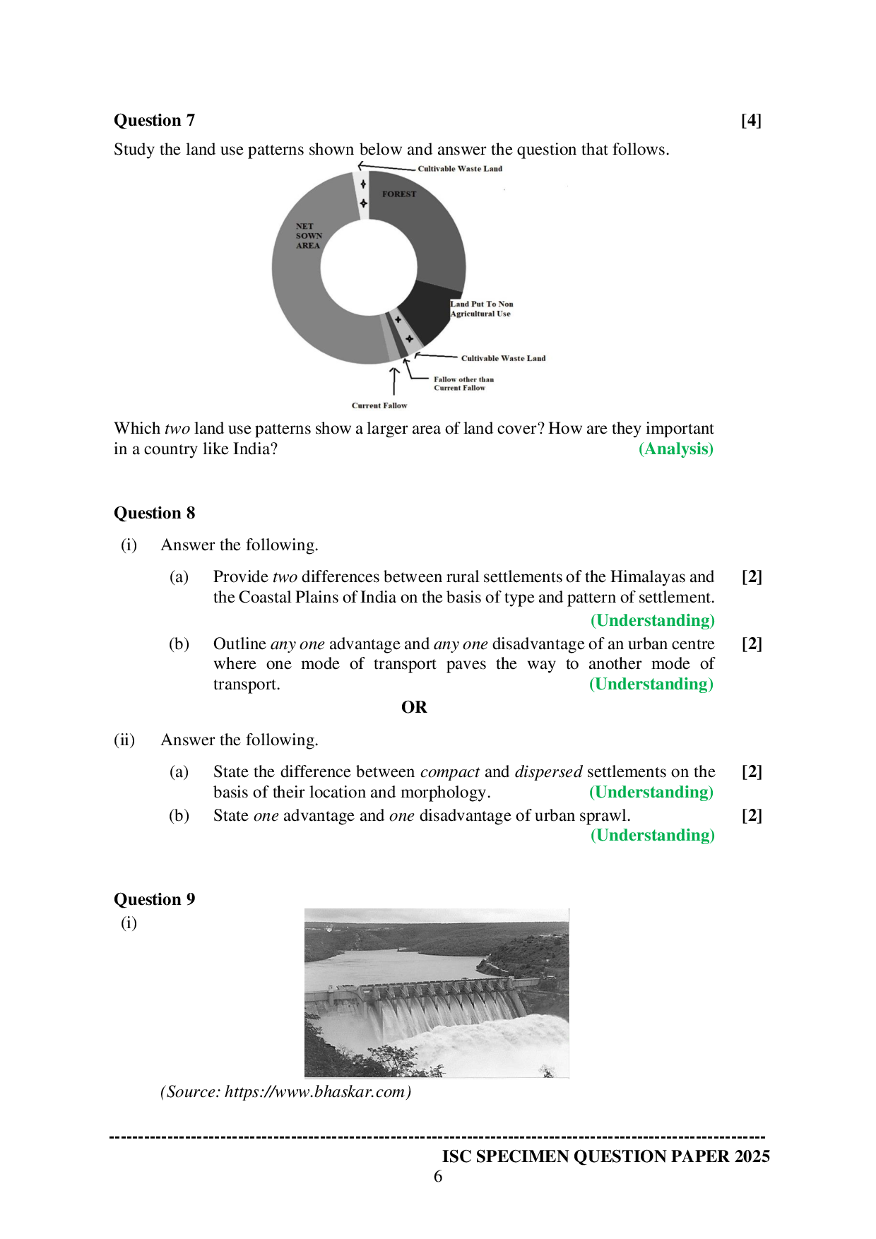 ISE Sample paper for Geography