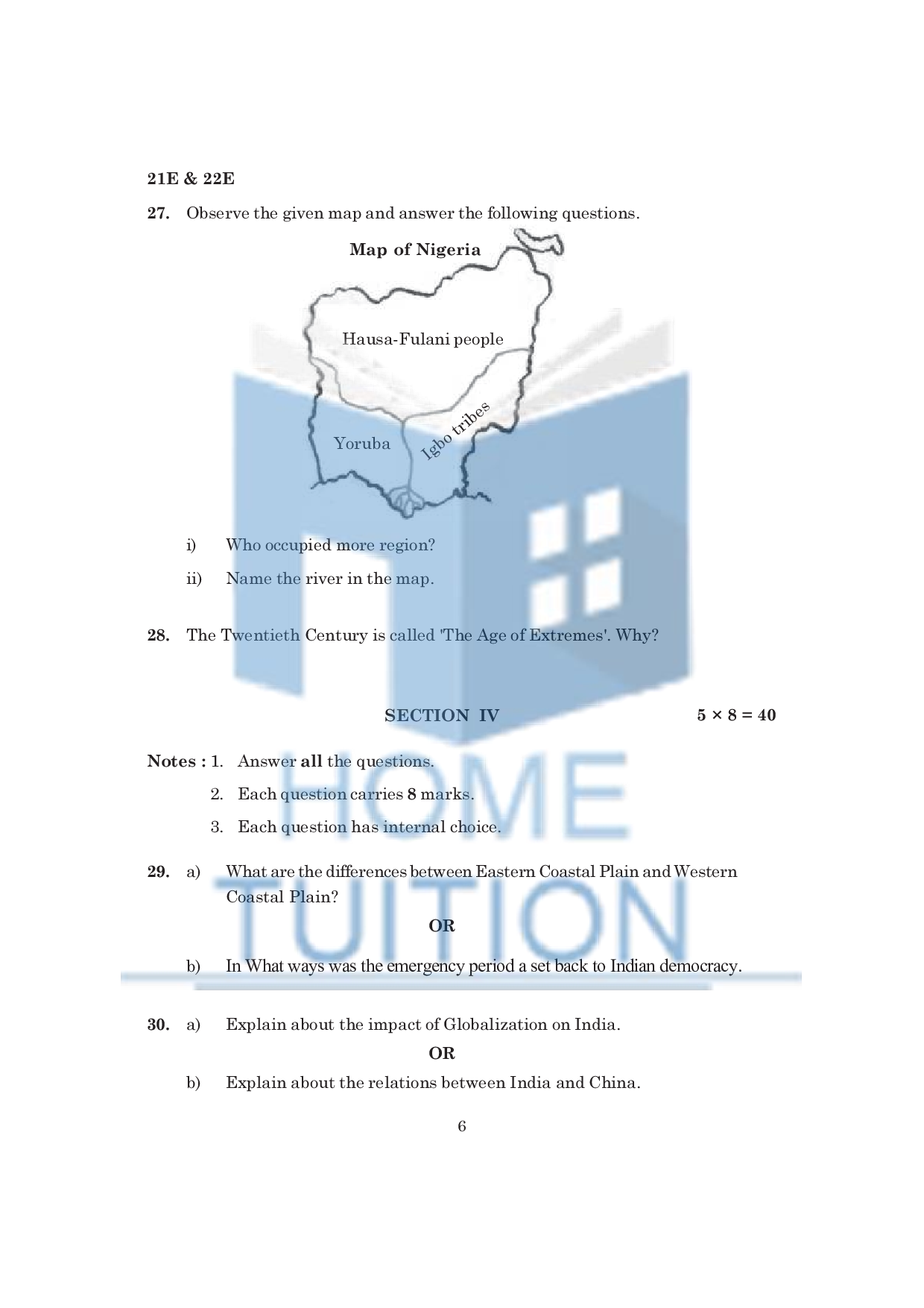 Model Papers For class 10 AP Board Social Science