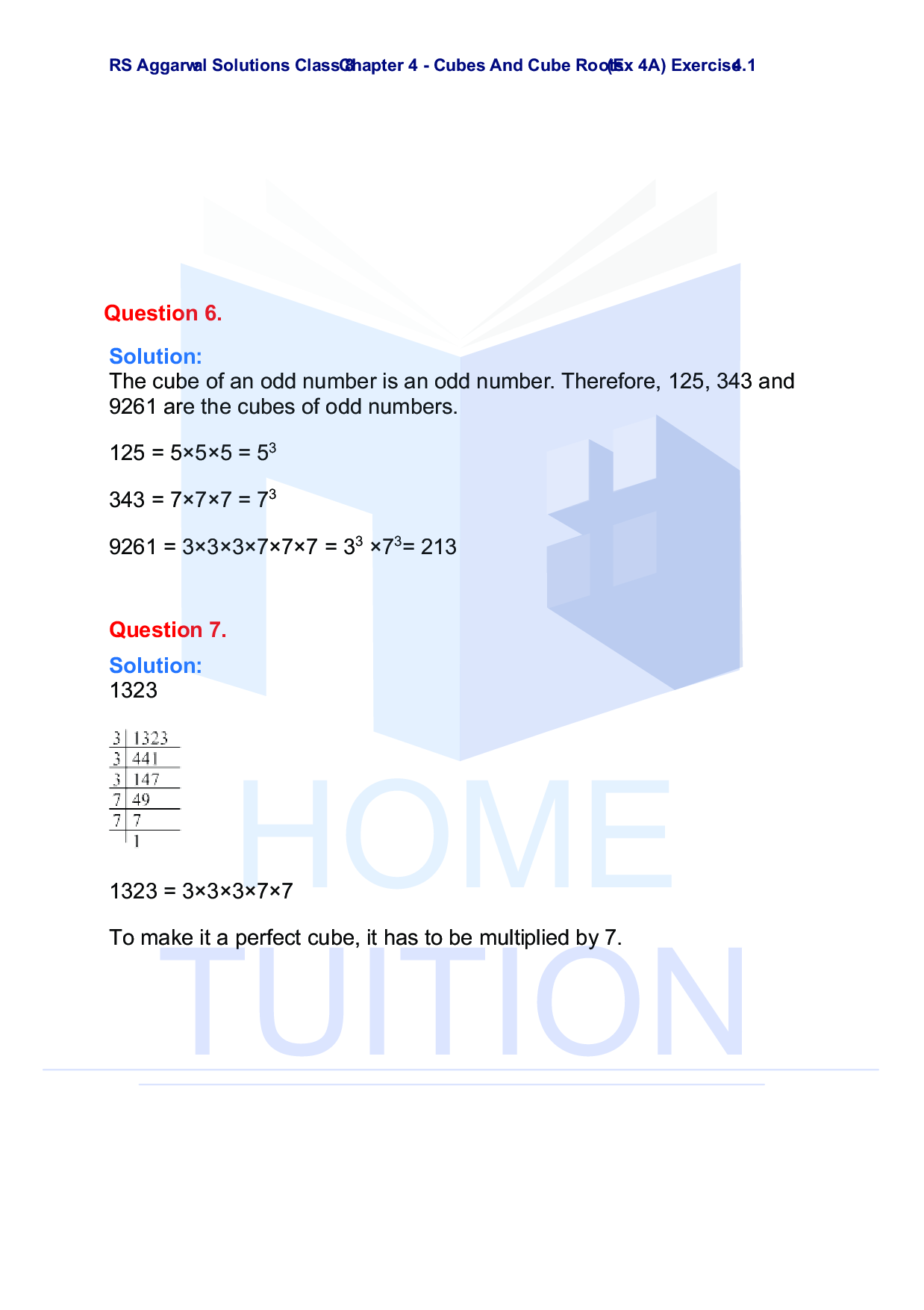 Chapter-4 Cubes and Cube Roots