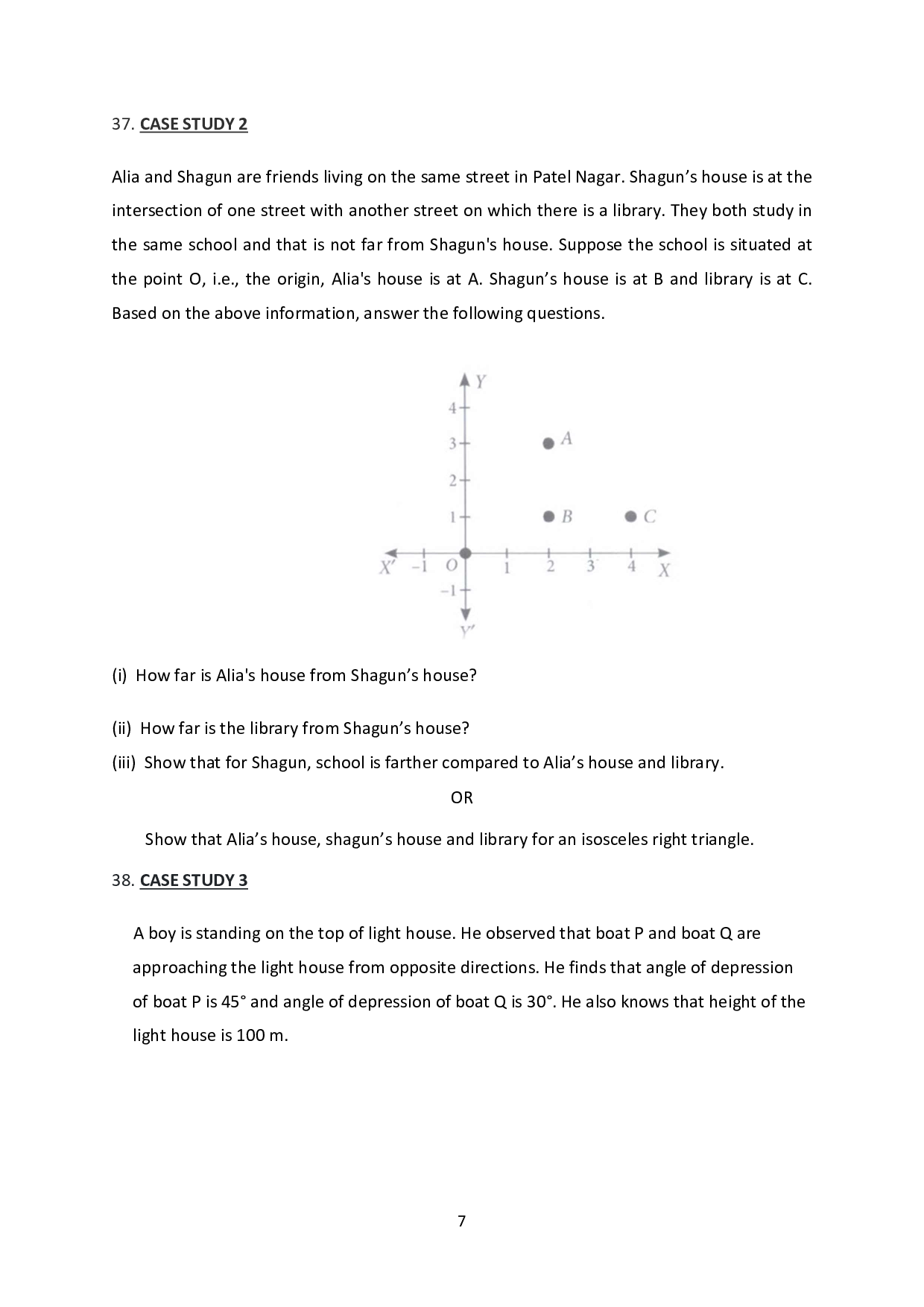 Sample Paper for Class 10 Maths Basics 