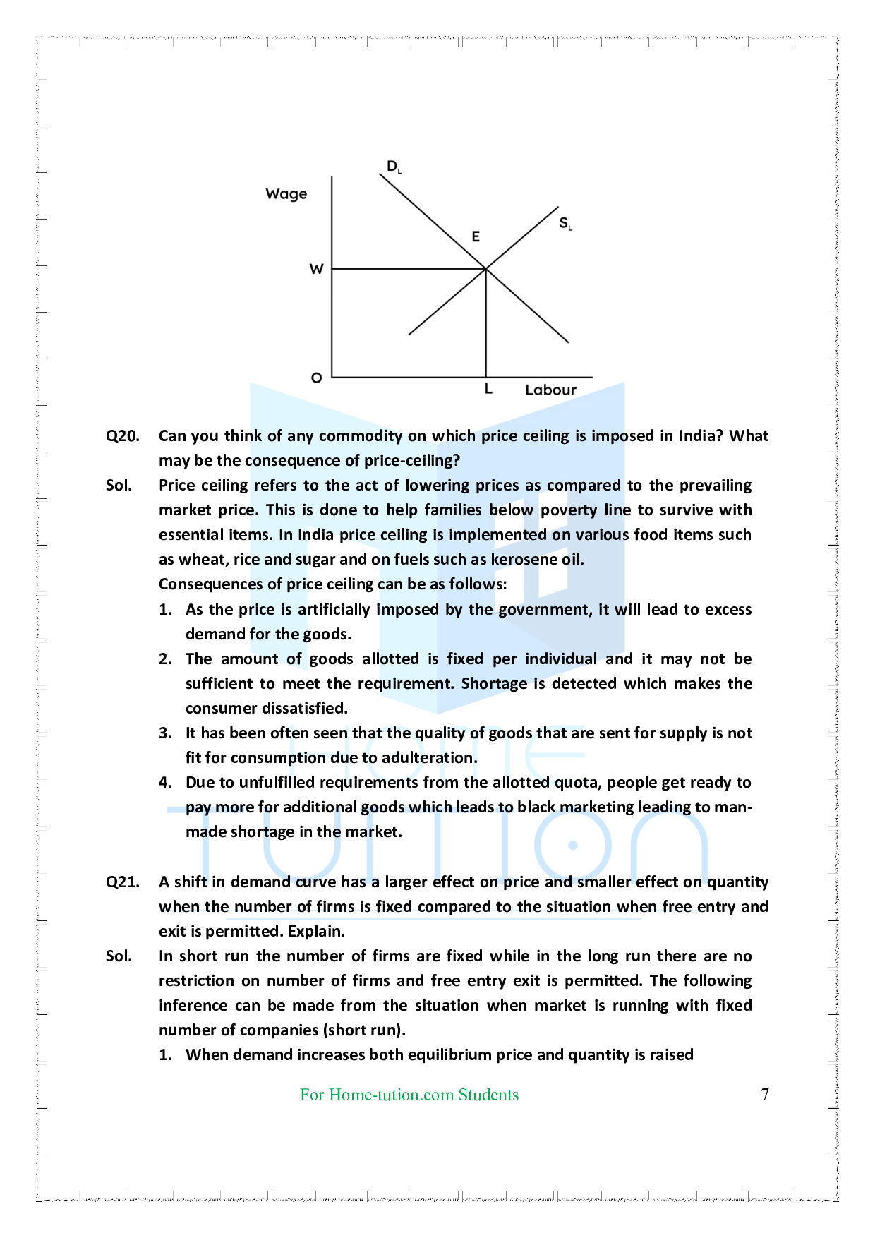 Chapter 5-Market Equilibrium Solutions