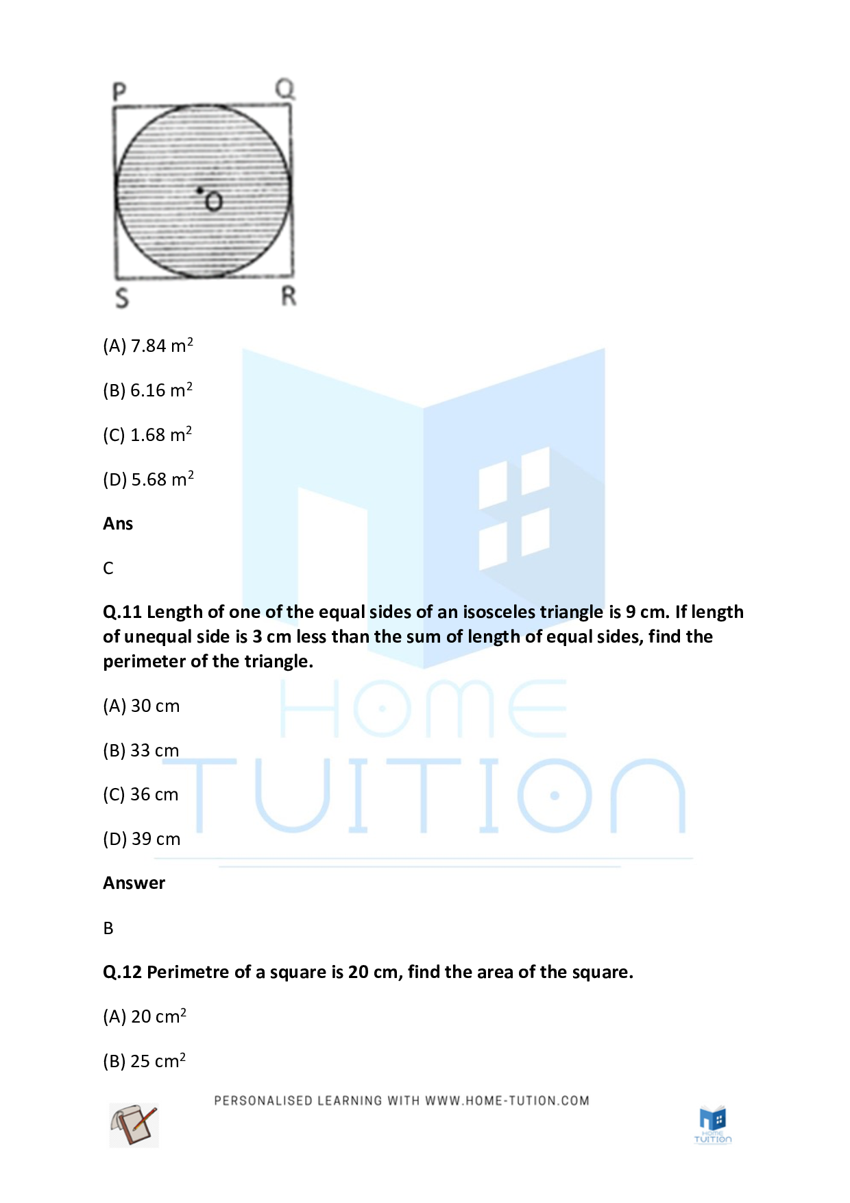 CBSE Class 4 Maths Premieter Worksheet - Download Free PDF - Home-Tution