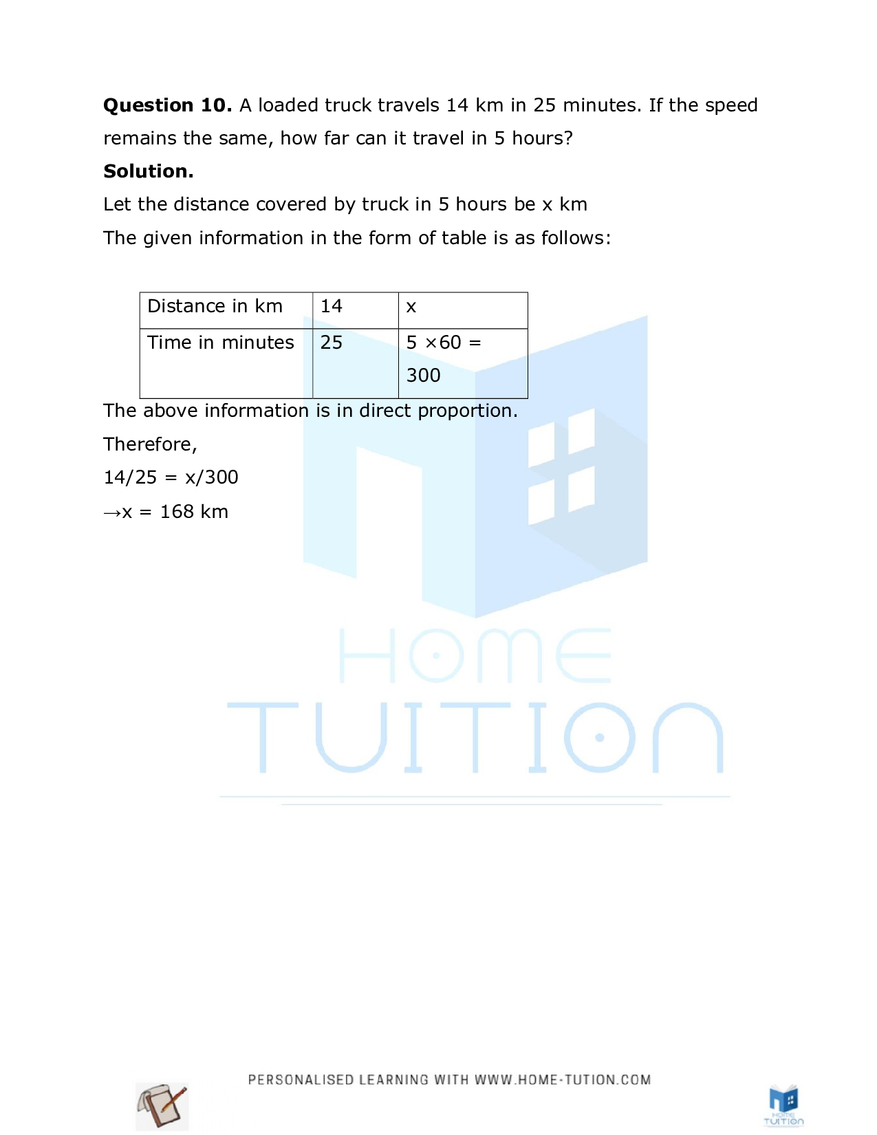 Class 8 Maths Chapter 13 Direct and Inverse Proportions