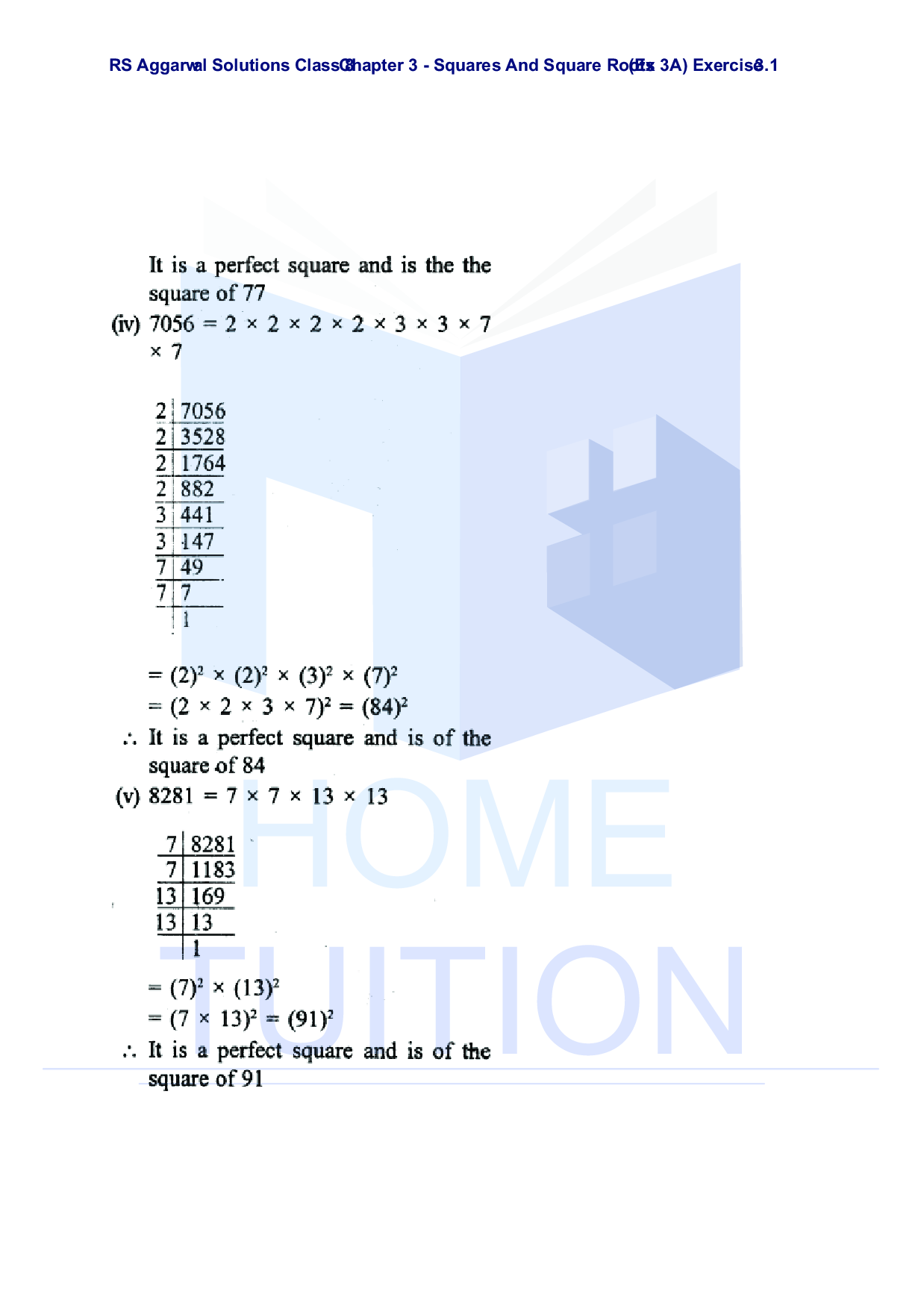 Chapter-3 Squares and Square Roots