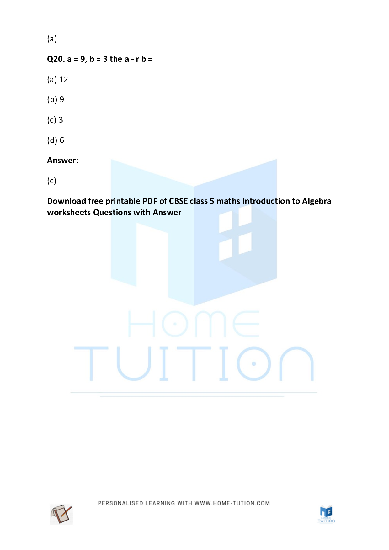 cbse-class-5-maths-introduction-to-algebra-worksheet-free-pdf-home