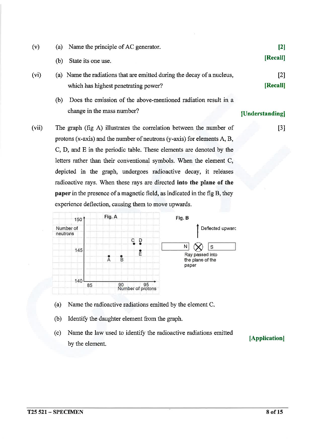 ICSE Board Sample Paper for class 10 Physics