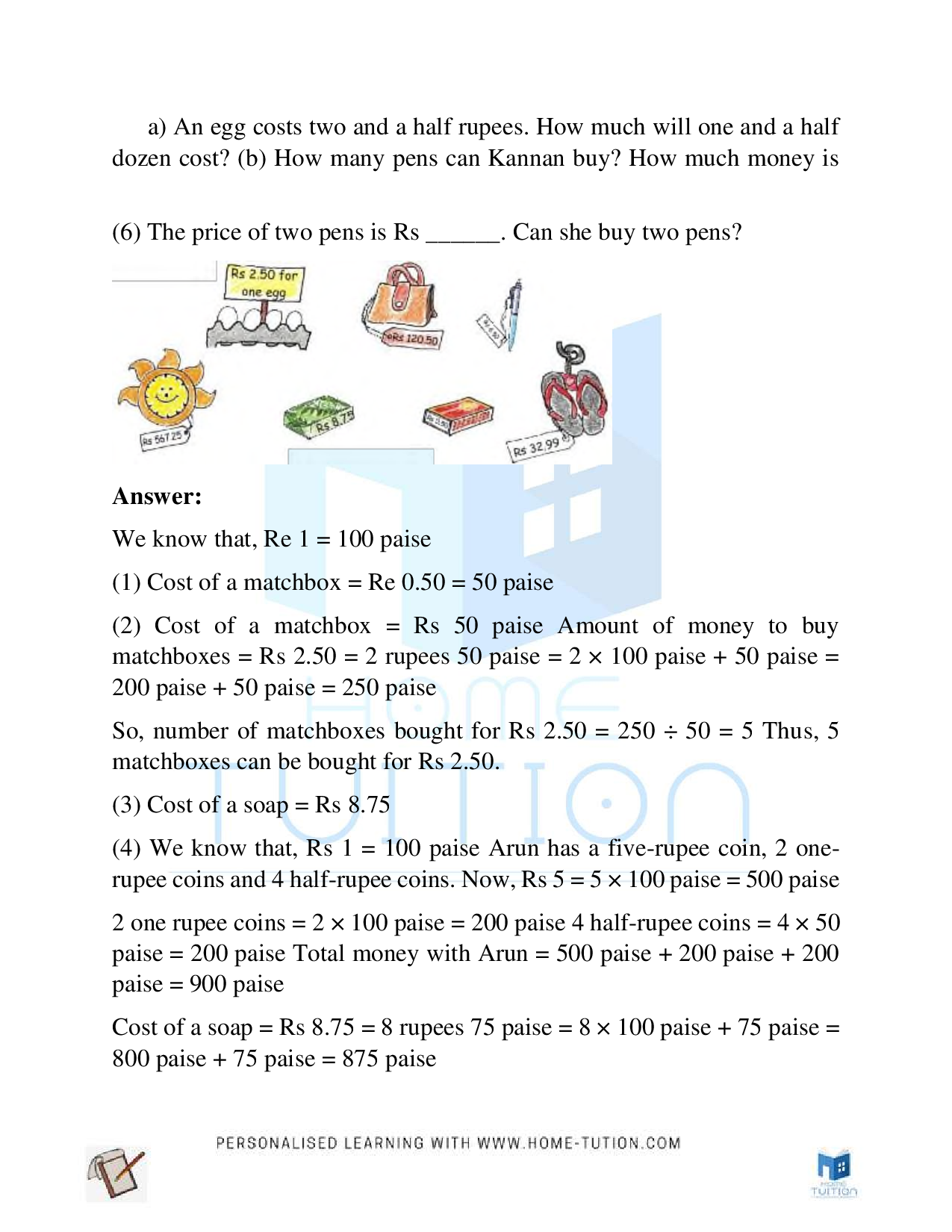 NCERT Class 5 Maths Chapter 10 Tenths And Hundredths