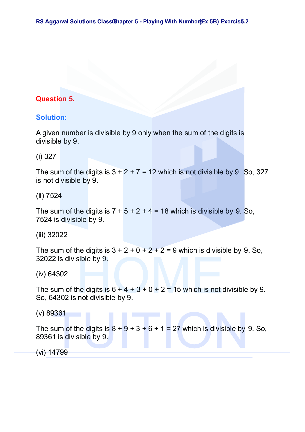 Chapter-5 Playing with Numbers