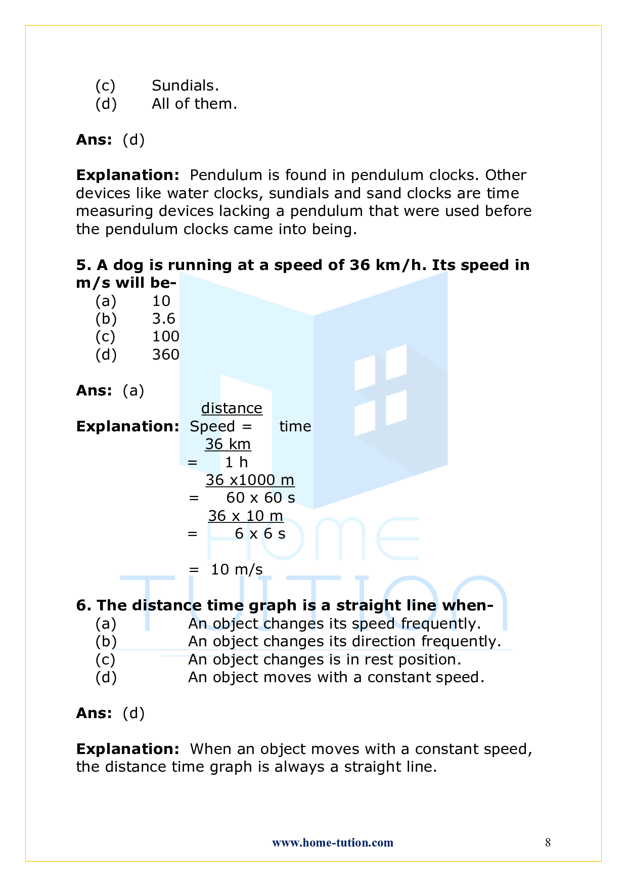 Chapter 13 Motion and time