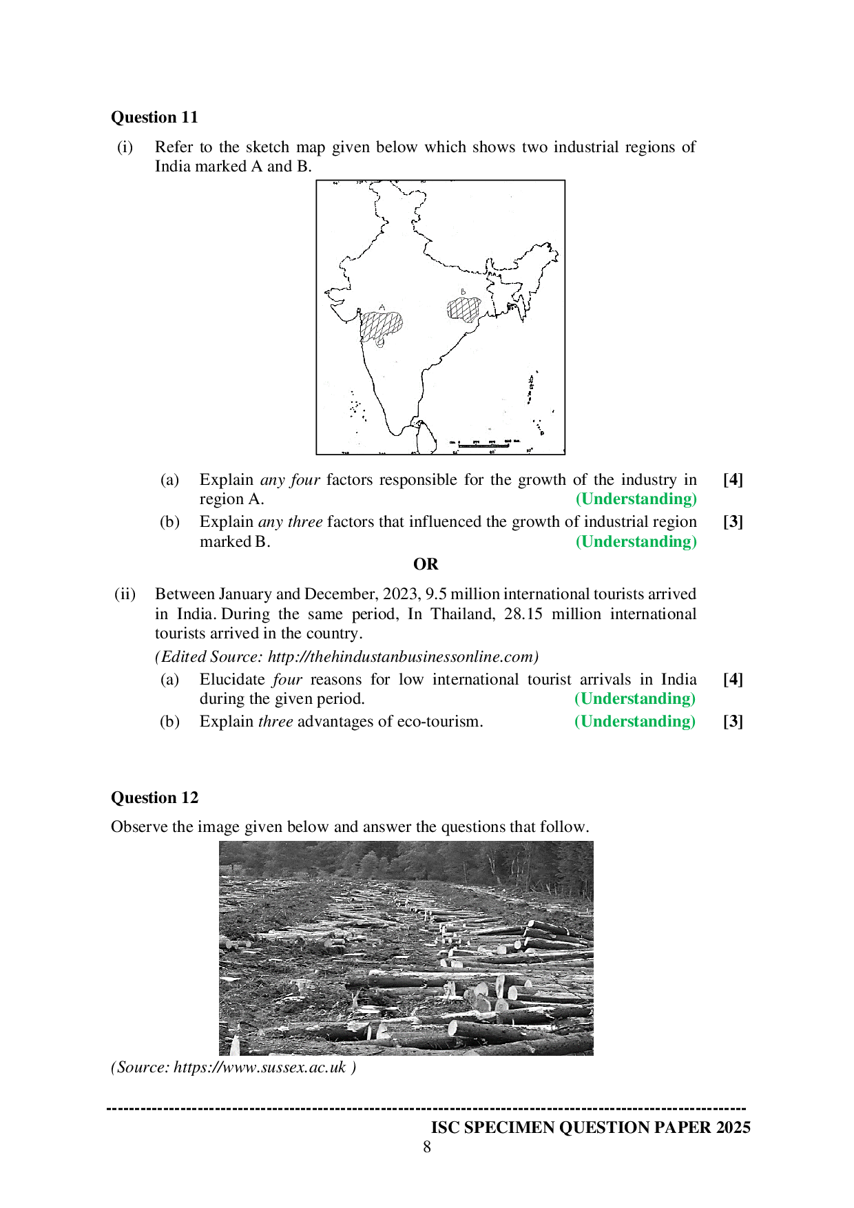 ISE Sample paper for Geography