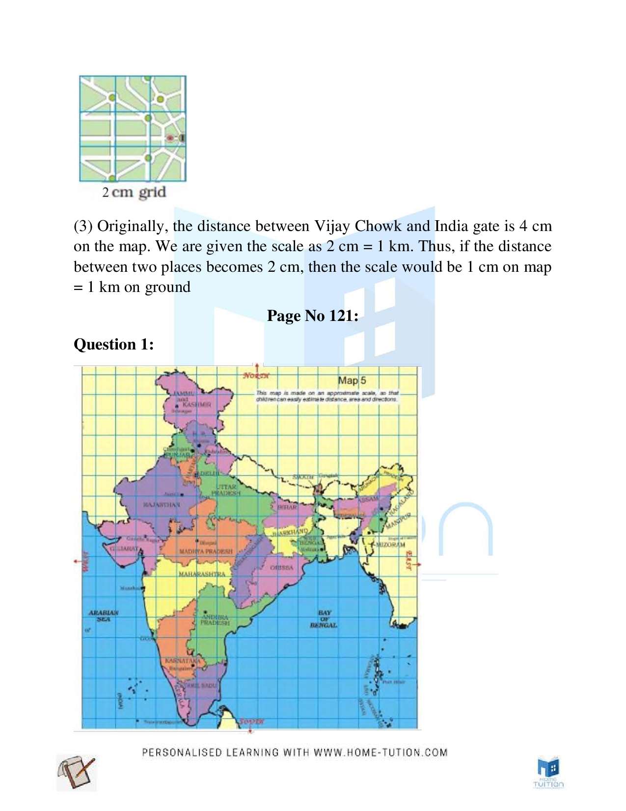 NCERT Class 5 Maths Chapter 8 Mapping Your Way