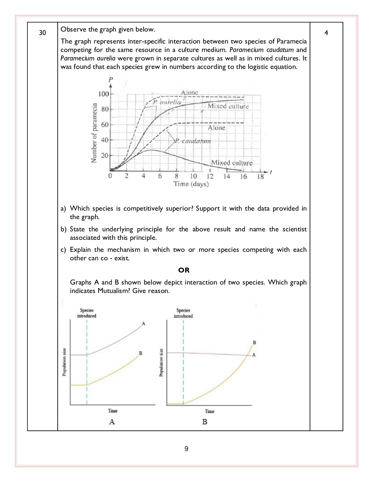 Class 12 Sample Papers for Biology