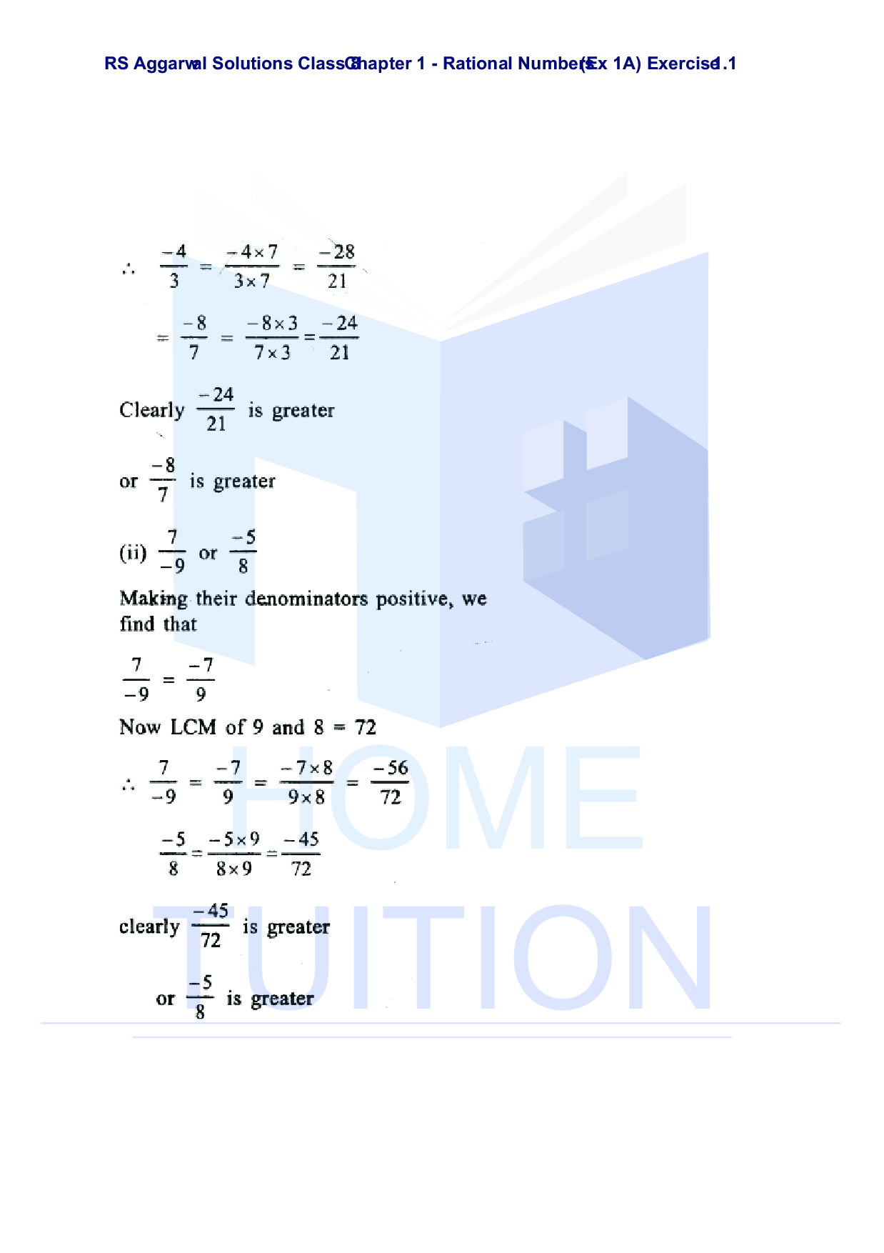 Chapter-1 Rational Numbers