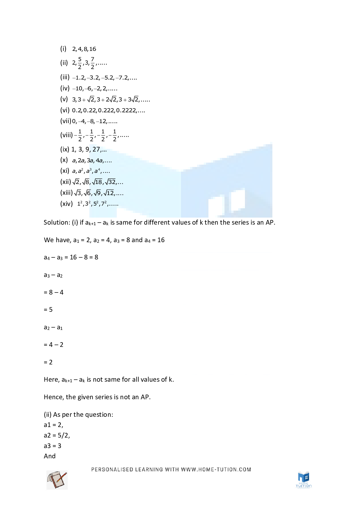 Chapter 5 Arithmetic Progressions