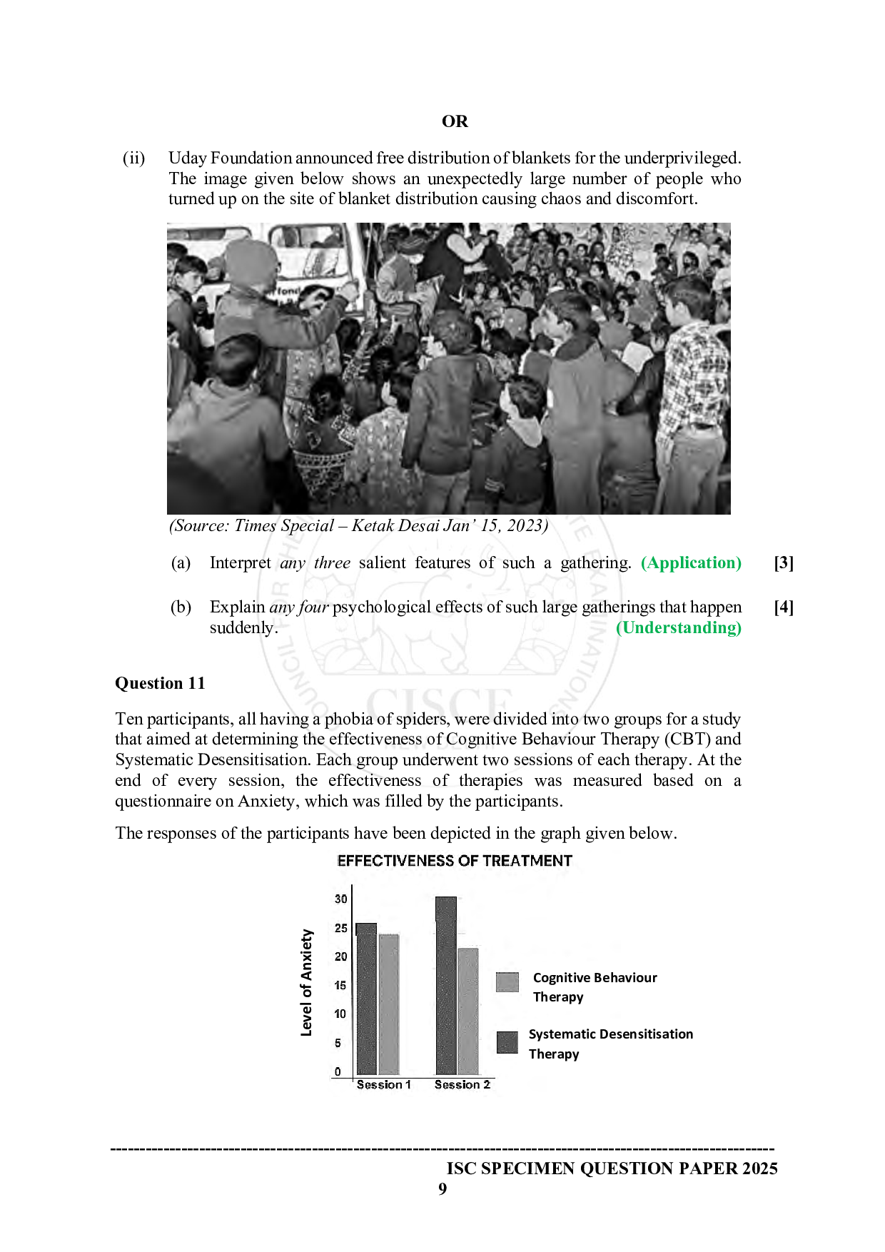 ISE Sample paper for Psychology