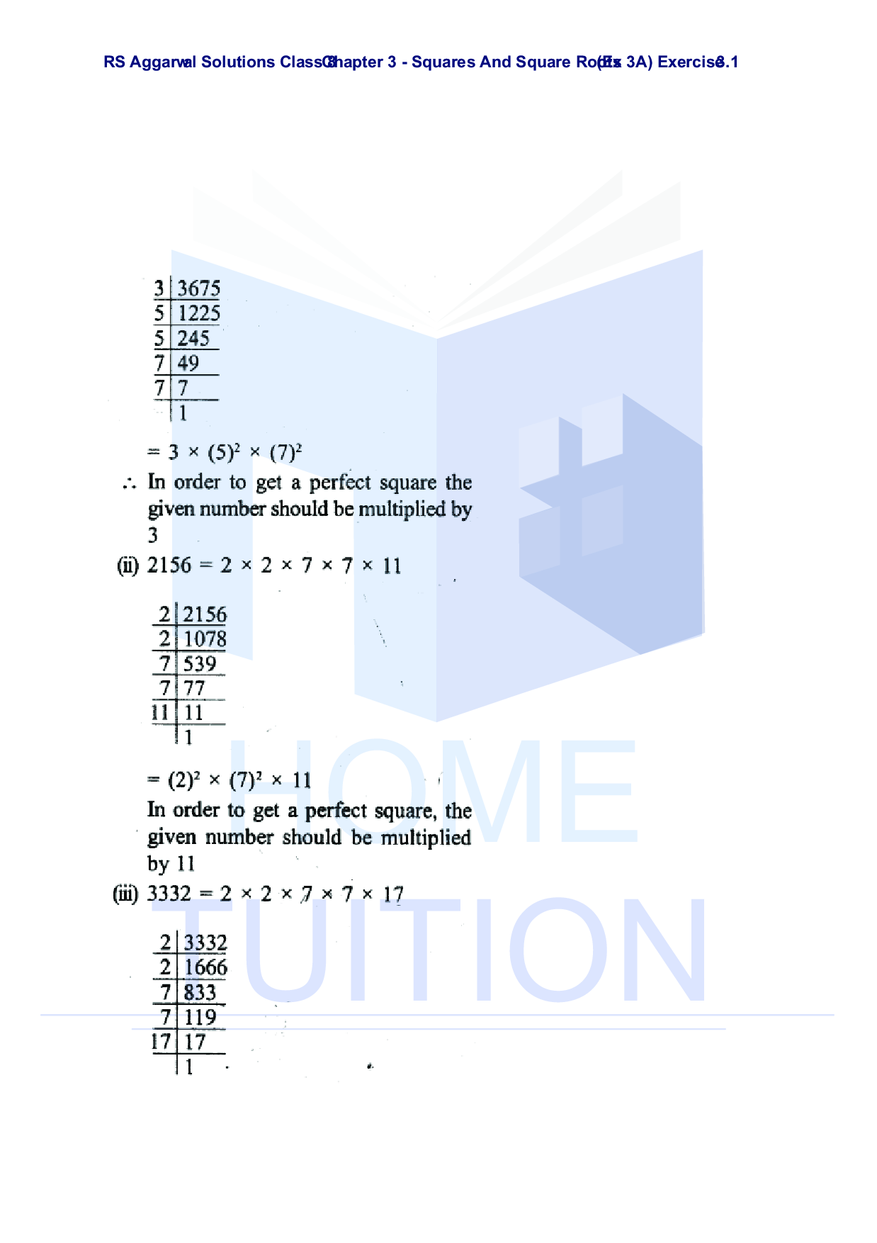 Chapter-3 Squares and Square Roots