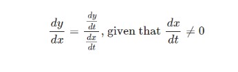 function of x and x = f(t) 