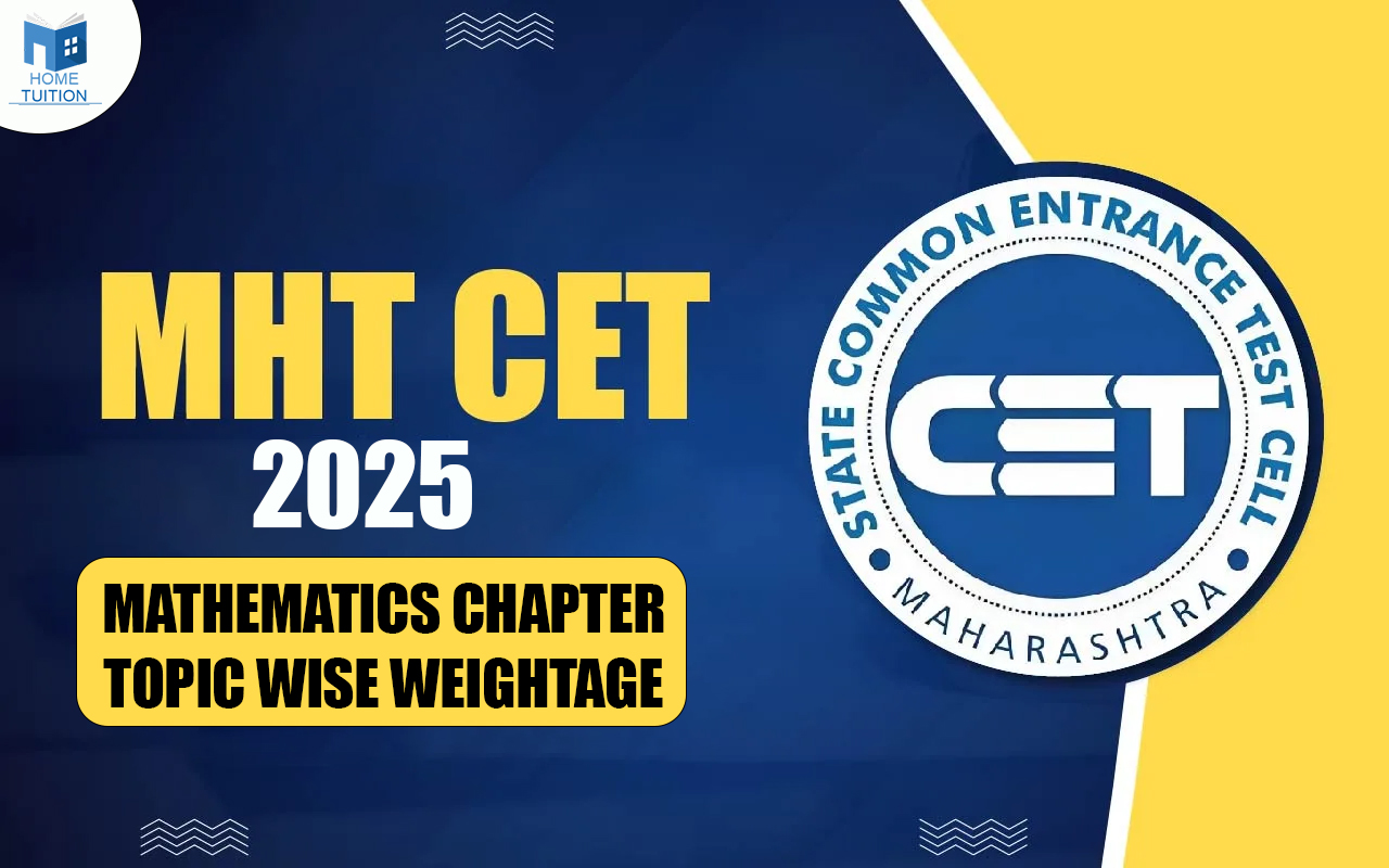  MHT CET 2025 Mathematics Chapter/Topic Wise Weightage